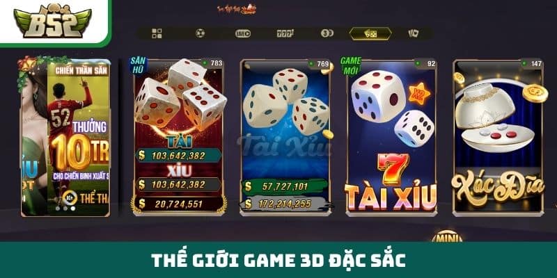 Thế giới game 3D đặc sắc